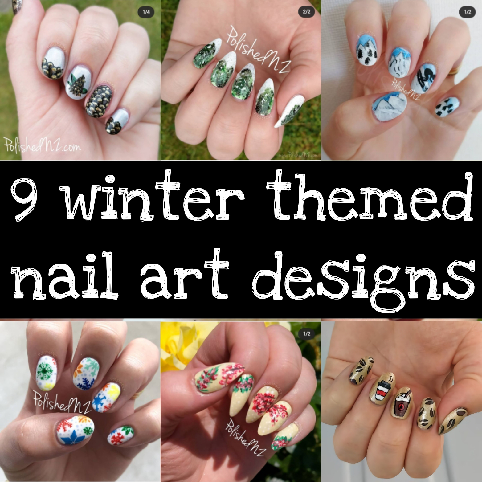 9 Winter Themed Nail Art Designs: GlamNailsChallenge January 2021 ...