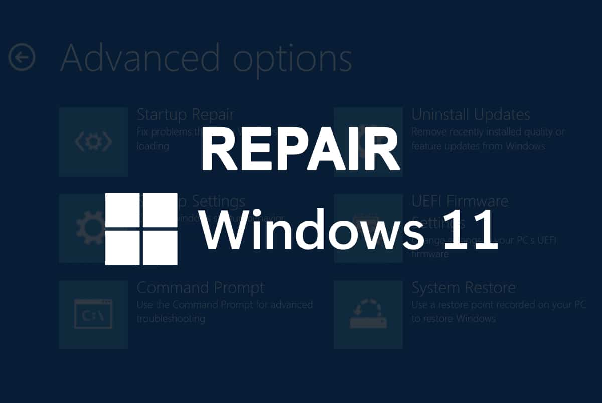 Cómo reparar Windows 11