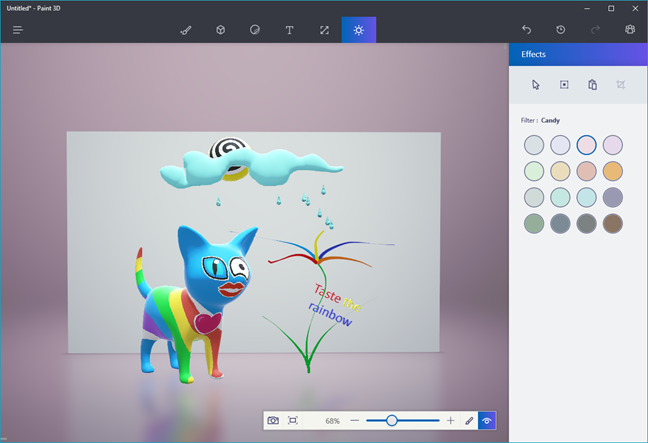 Pintar 3D, Windows 10