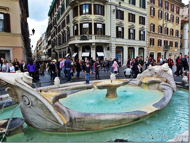 Barcaccia Fountain, Rome