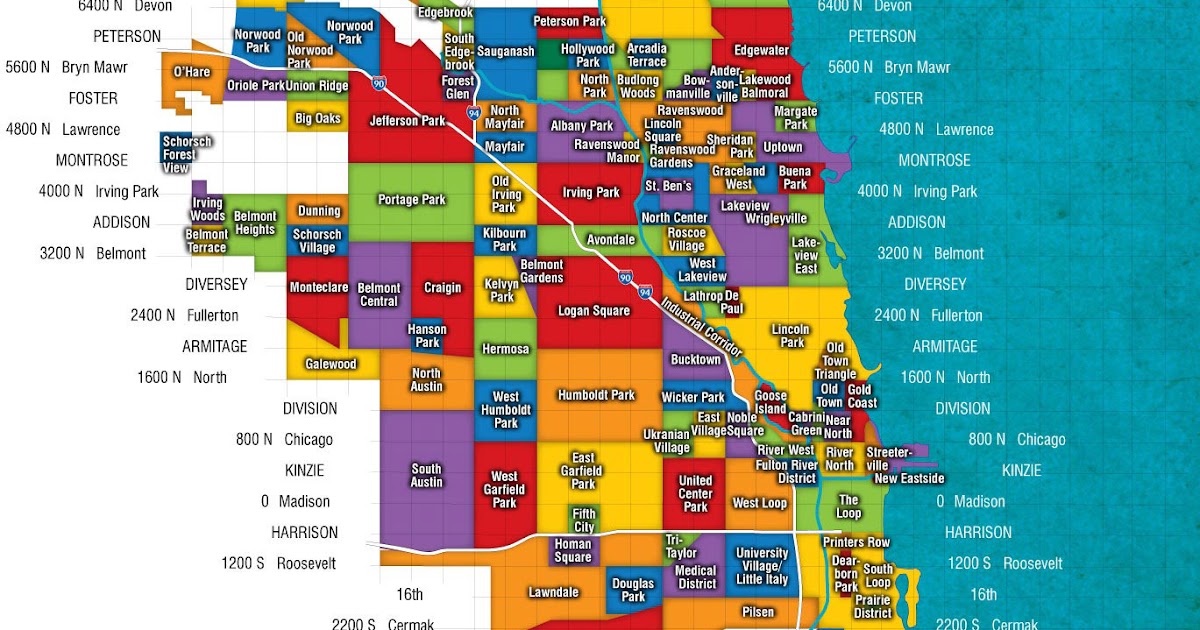 Chicago Neighborhoods Map 