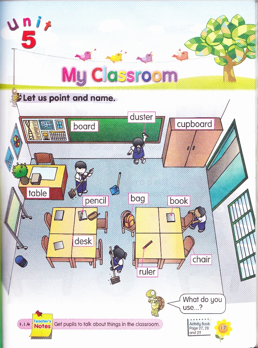 Kssr Year 1 English Lesson 2 My Classroom