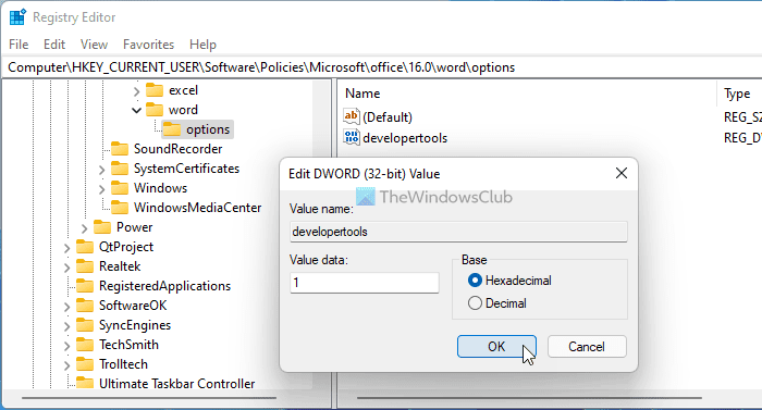 วิธีเพิ่มแท็บ Developer ในโปรแกรม Word และ Excel Office