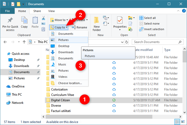 Sao chép các mục bằng File Explorer