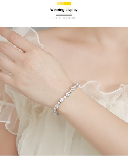 Title 10, Womens Sterling Silver Cross Bracelet, 3mm Moi...