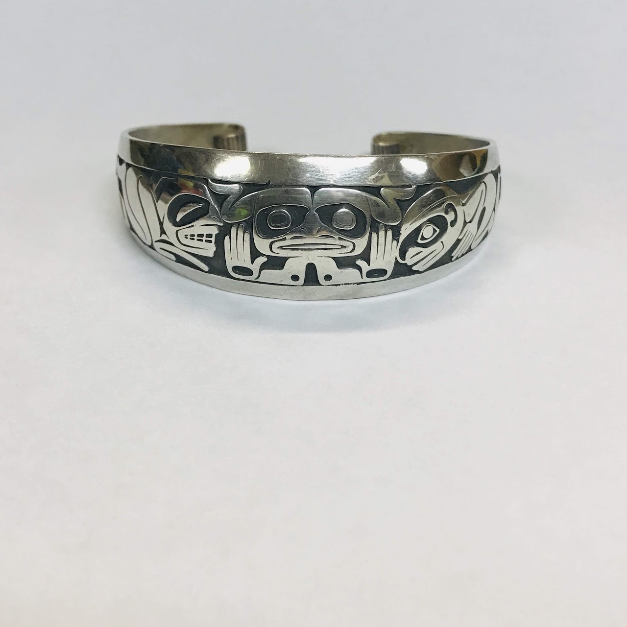 Sterling Silver Barry Herem 'Emerging Mankind' Bracelet