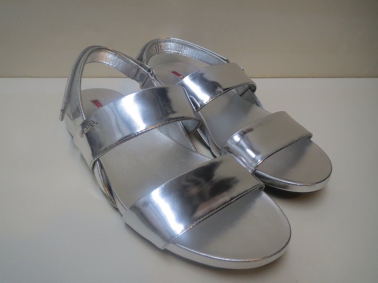 Prada Sport Silver Sandals