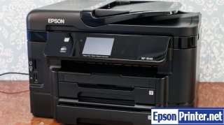 How to reset flashing lights for Epson WorkForce WF-3541 printer