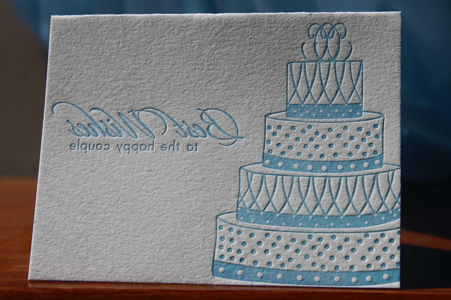 Best wishes letterpress