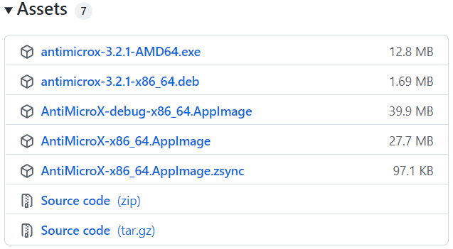 Github에서 AntiMicro를 다운로드하여 설치합니다.