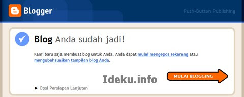 cara cepat buat blog di internet