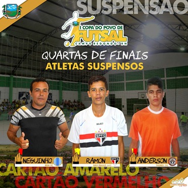 I COPA DO POVO DE FUTSAL - SUSPENSOS