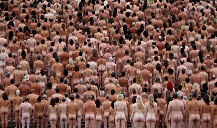 O mundo despido de Spencer Tunick