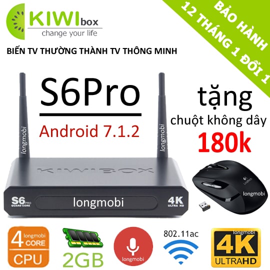 Tv box kiwi s6 pro