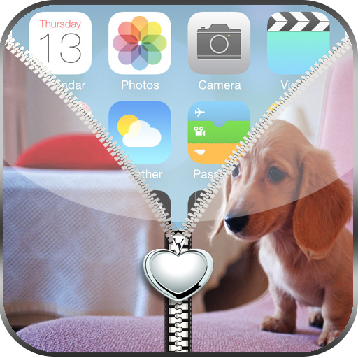 Cute Brown Puppy Lock Screen 工具 App LOGO-APP開箱王