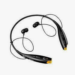  LG Tone Wireless Bluetooth Stereo Headset - Retail Packaging - Black/Orange