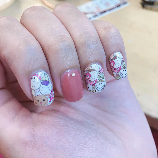 Weird Cartoon Water Decal Nail Art - chichicho~