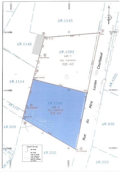 Vente terrain  526 m² à La possession (97419), 60 000 €