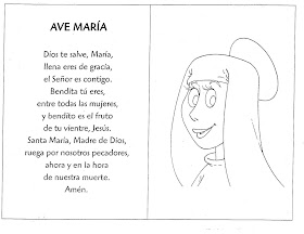 Ave María para colorear