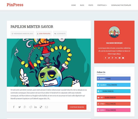 pinpress-template