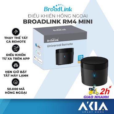 Bộ Điều Khiển Hồng Ngoại Broadlink Rm4 Mini - Chỉnh Máy Lạnh Từ Xa, Hẹn Giờ Bật Tắt, Tương Thích Google Home