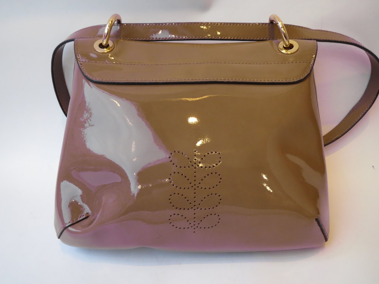 Orla Kiely Patent Leather Shoulder Bag