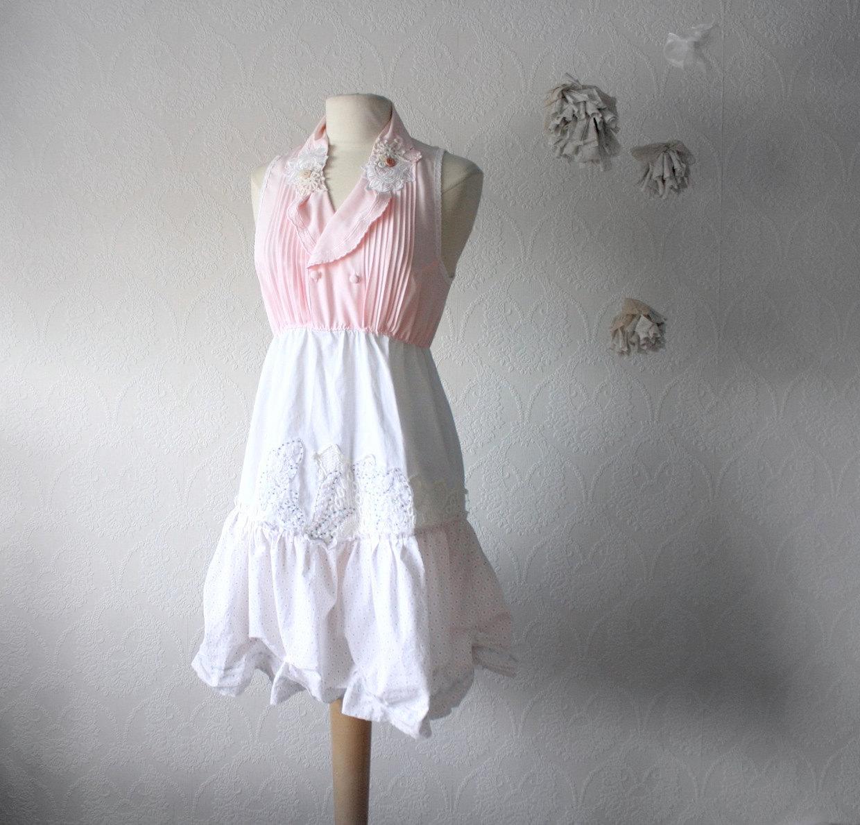 Pink Shabby Chic Dress Medium