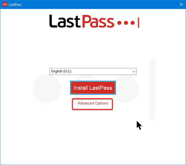 Instalador de LastPass para complemento de Internet Explorer