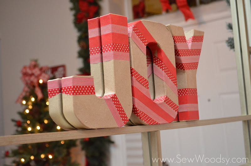 Washi Tape Joy Letters