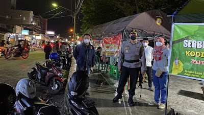 Kapolres Gorontalo Kota Ikut dalam giat Vaksinasi Malam Hari 