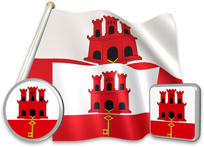 flag animation Gibraltar flag animated gif collection