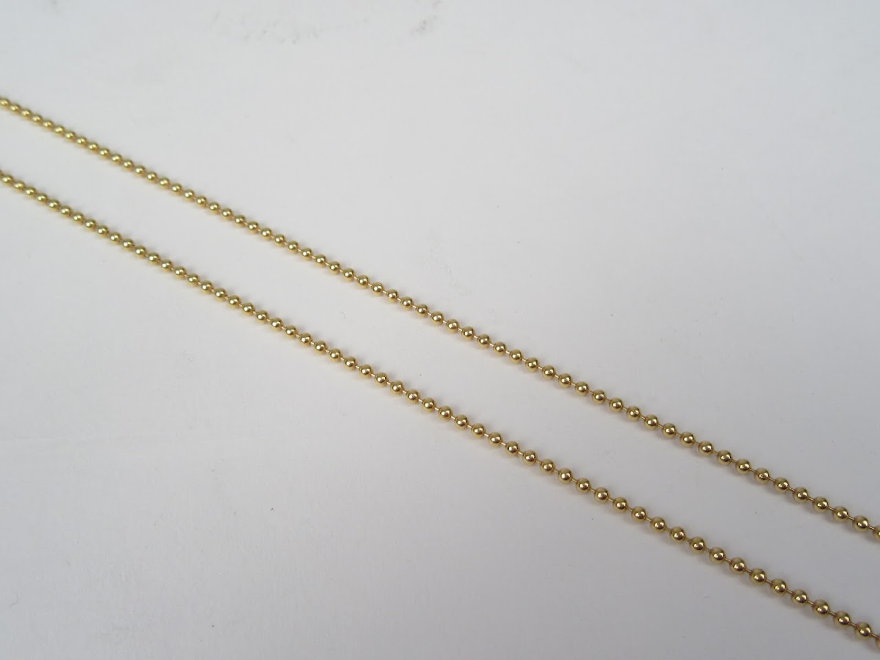 14k Ball Chain Necklace