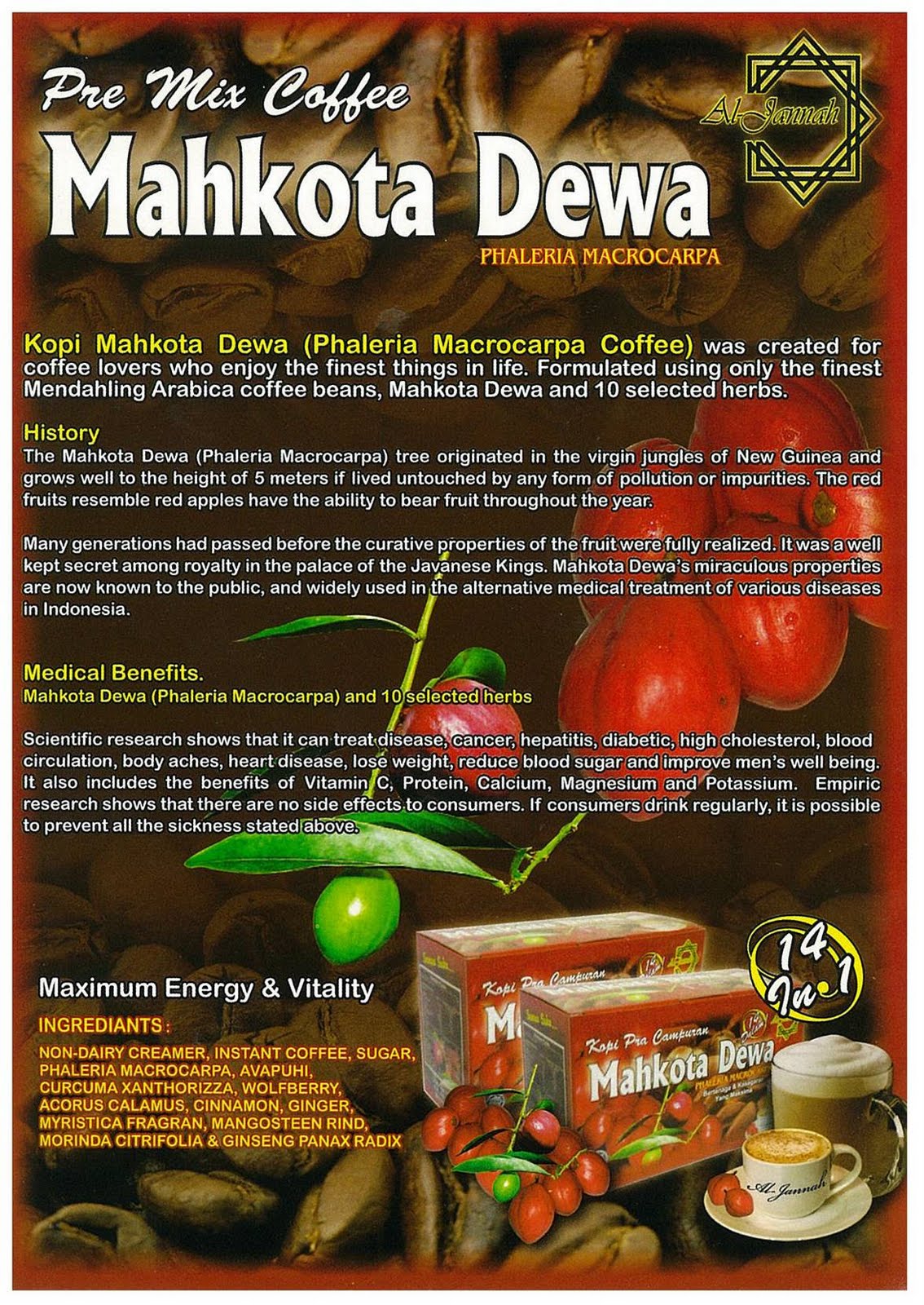  Kopi Mahkota Dewa  Al Jannah