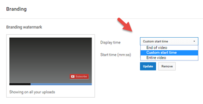 อัพโหลด youtube watermark