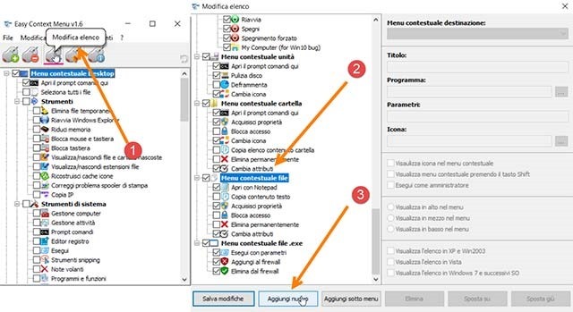 modifica-elenco-menu-contestuale