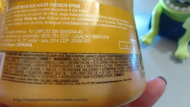 composicao Mythic Oil Loreal