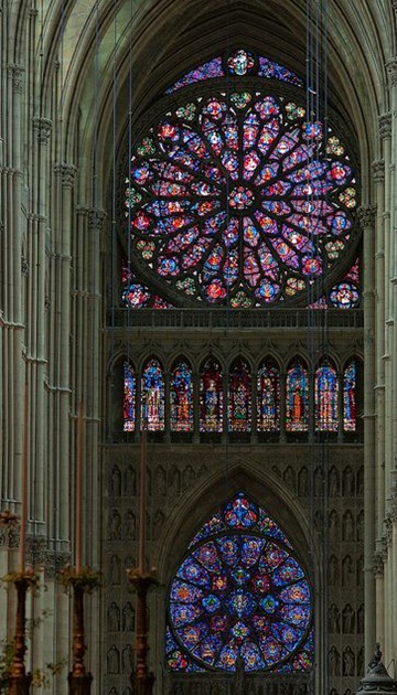 Roses, Nave of Reims Cathedral, Paris