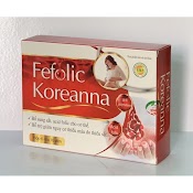 ￼Viên Bổ Máu Fefolic Koreanna - Hộp 60 Viên - Bổ Sung Fe, Acid Folic Cho Cơ Thể, Giảm Nguy Cơ Thiếu Máu Do Thiếu Sắt, Vinaphar