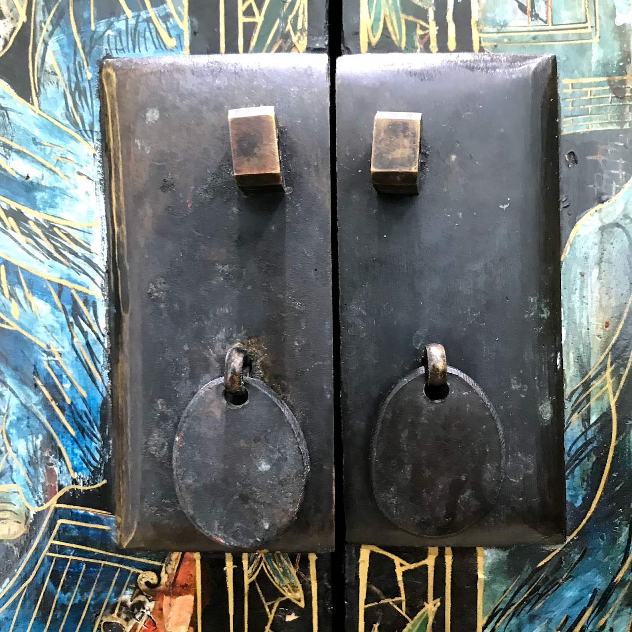 Chinese Turn of the Century Stacked Lacquer Cabinet