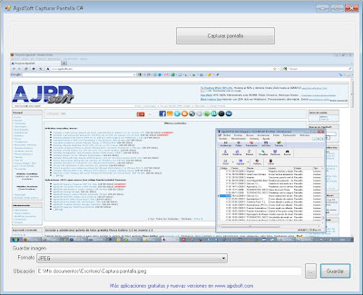 AjpdSoft Capturar Pantalla C#