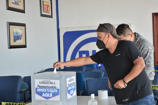 Culminó proceso electoral interno de Acción Nacional. Se eligieron candidatos a Ayuntamientos.