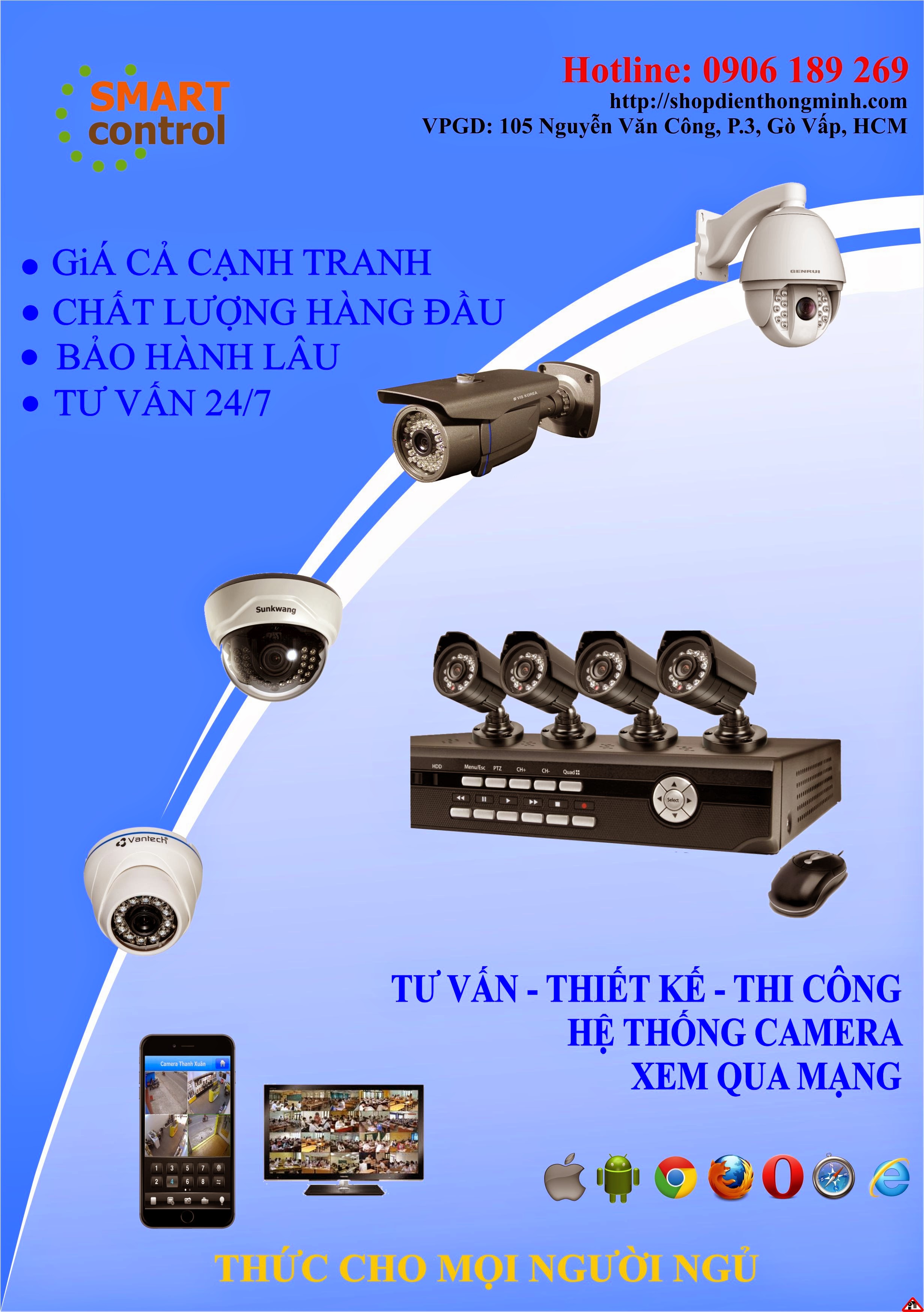 Công ty Điều khiển Thông minh chuyên lắp đặt hệ thống camera  Congtruongit.com-Camera