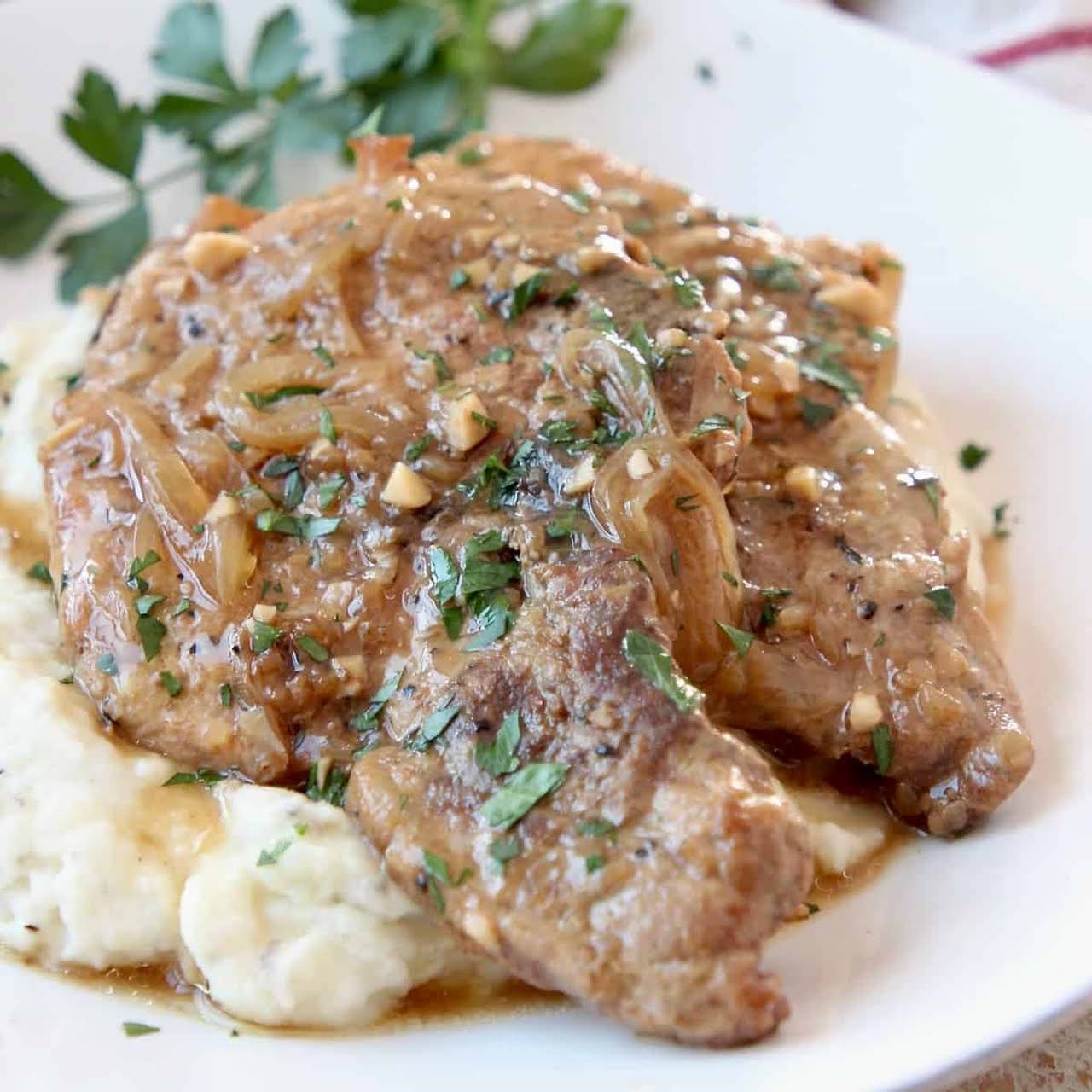 Crock Pot Pork Chops (with gravy) - Spend With Pennies