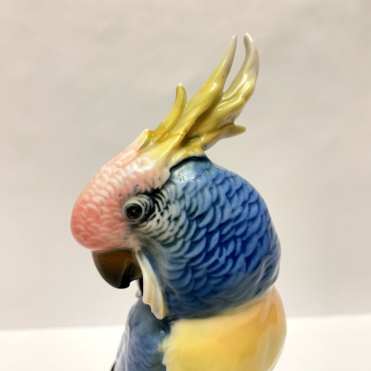 Karl Ens Volkstedt Vintage Porcelain Cockatoo Figurine