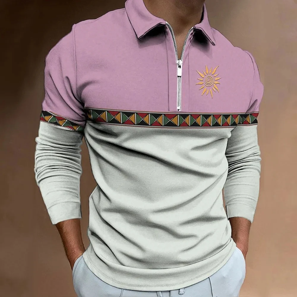 Title 6, Mens Retro Color Printing Fashion Sports Golf ...