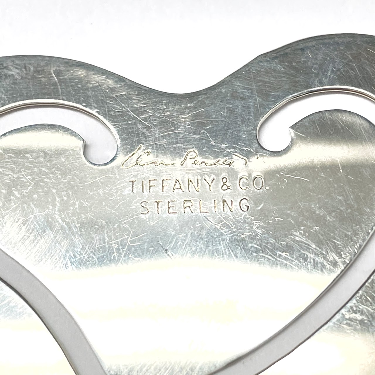 Tiffany & Co. Sterling Silver Elsa Peretti Heart Paper Clip