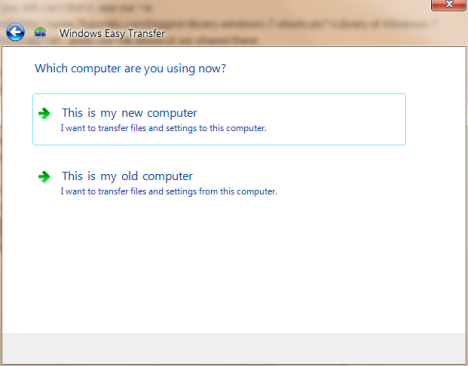 Windows Easy Transfer