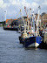 Boats moored on Kings Lynn quay