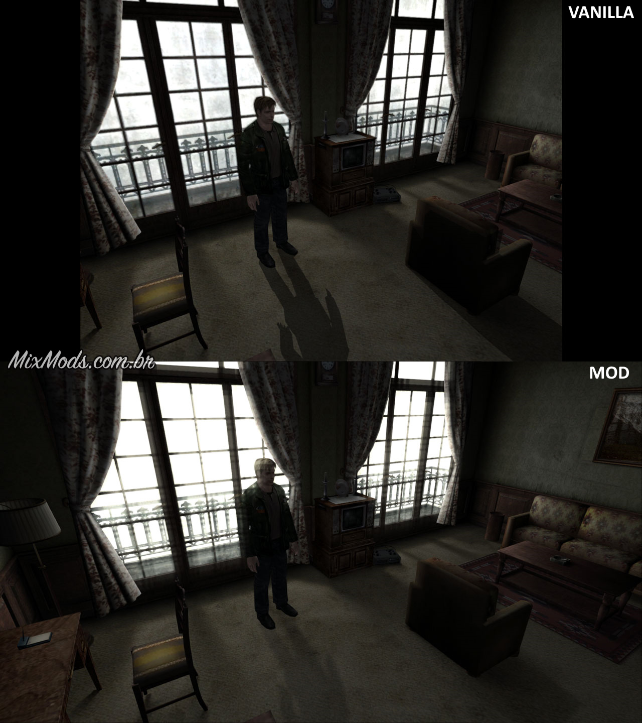 Silent Hill 2: Enhanced Edition - Comparison to PCSX2