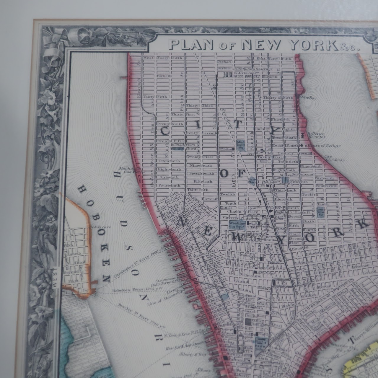 Antique W. Williams Plan Of New York Engraving